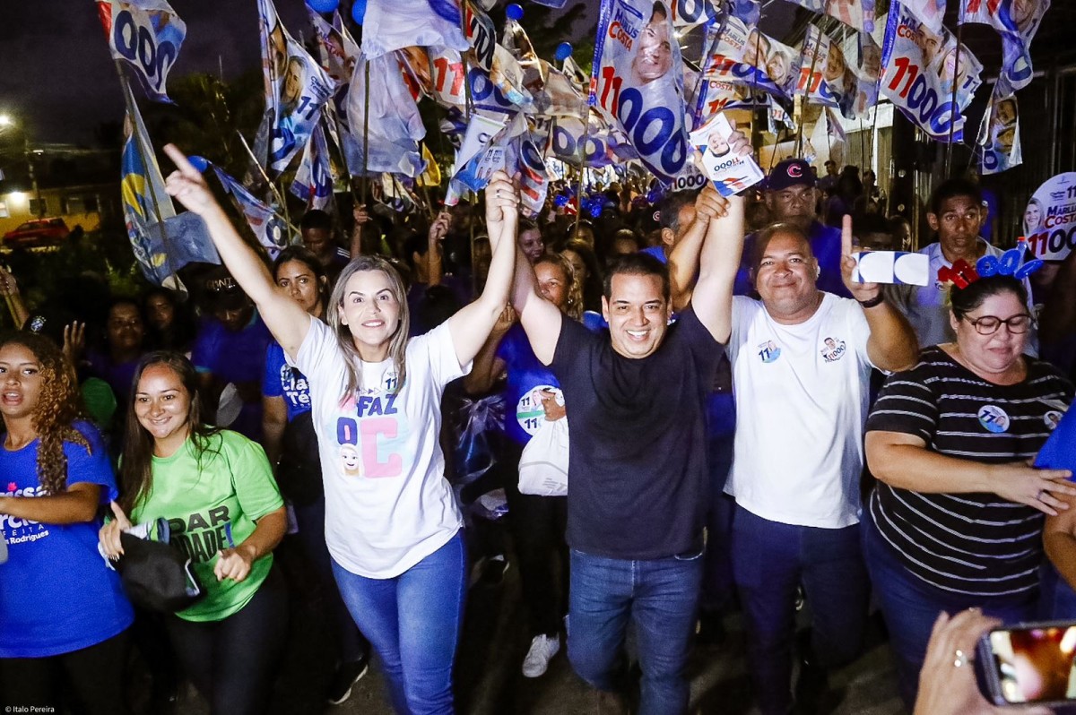 Passeata de Marlus Costa mobiliza comunidade do Dom Helder com apoio popular e presença de Clarissa Tércio