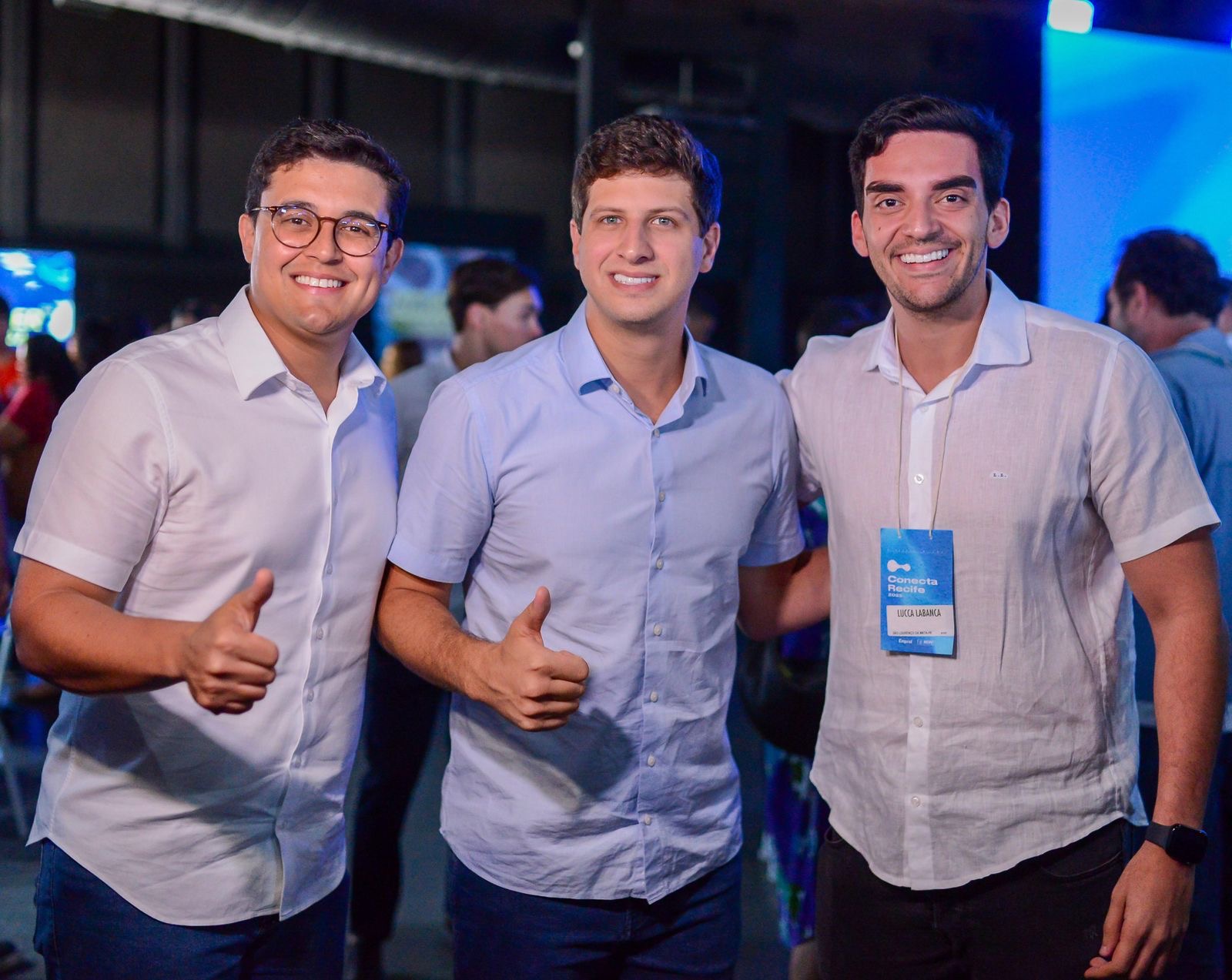 Ao lado de João Campos, Lucca Labanca participa de encontro sobre tecnologia e inovação nos serviços públicos