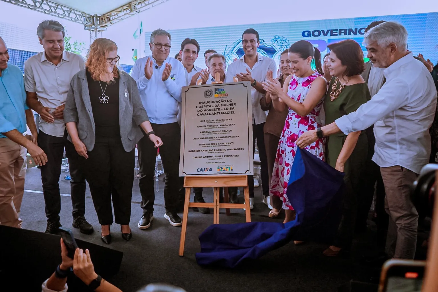 Rodrigo Pinheiro celebra entrega do Hospital da Mulher do Agreste ao lado da governadora Raquel Lyra