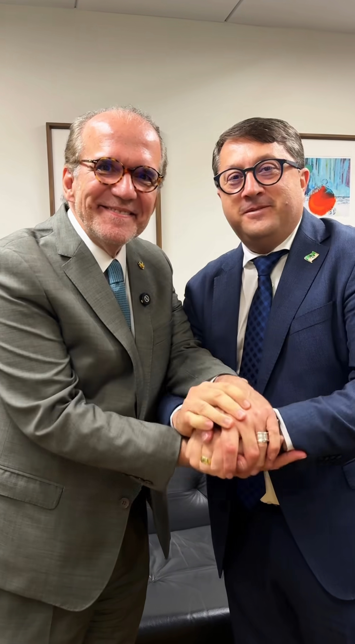 Em Brasilia, Prefeito Sóstenes Rubano se reúne com o deputado Tulio Gadelha e com o Senador Fernando Dueire 