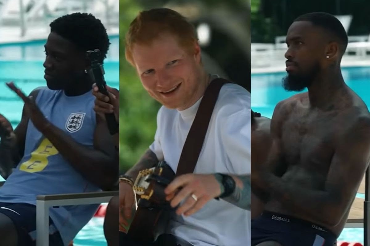 Copa 2026: Ed Sheeran faz show para jogadores da Inglaterra, mas reações chamam atenção